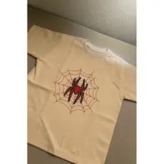 Camiseta Infantil Streetwear Spider Teia Aranha Tecido Premium 100% Algodão Envio Imediato