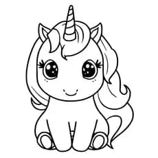 Kit de Desenh para Colorir Unicórnio 100 Unidades Desenhos para Colorir