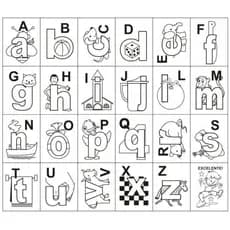 kit Alfabetização Números e Alfabeto para Colorir c/ 100 atividades