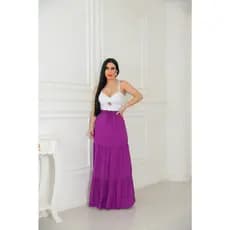 saia 3 marias fuscia de bolinha