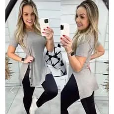 Vest Legging Feminina Tecido Canelado
