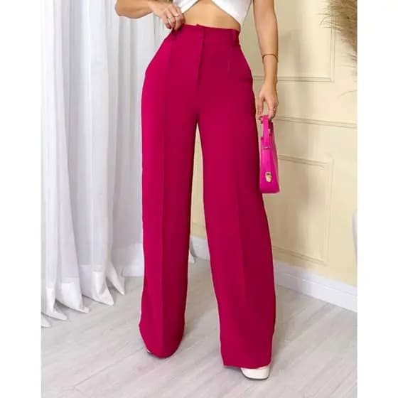 calça pantalona duna forrada