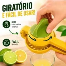 espremedor de frutas laranja limão manual com rotação de uso fácil e rápido