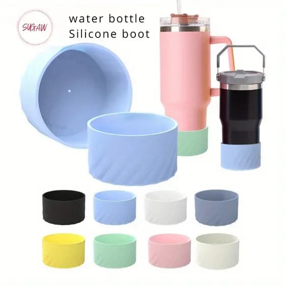 Bota Protetora De Silicone Para Garrafas De Água Capa de Garrafa Antiderrapante Pacco Acessórios SUGAW