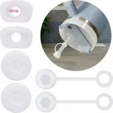 Conjunto De 3pcs De Tampas À Prova De Derramamento De Silicone Incluindo Tampa De Cobertura De Canudo
