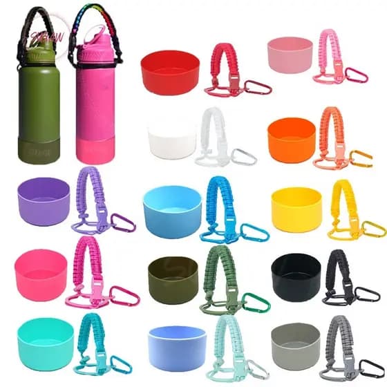 Bota De Silicone Protetor Alça de Garrafa Capa de Garrafa Alça Copo Antiderrapante Bota Para Garrafa SUGAW