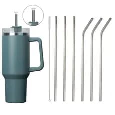 SUGAW Canudos de aço inoxidável Para Copo , Garrafa De Água Reutilizável , Substituição De Canudos De 30/40oz
