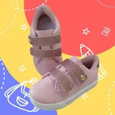 Tênis com gliter infantil feminino