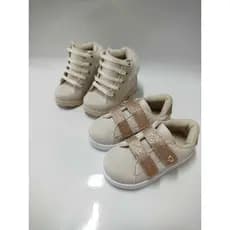 Kit 2 Pares Calçado Infantil Menina Confortável Antiderrapante Outono e Inverno Volta as Aulas
