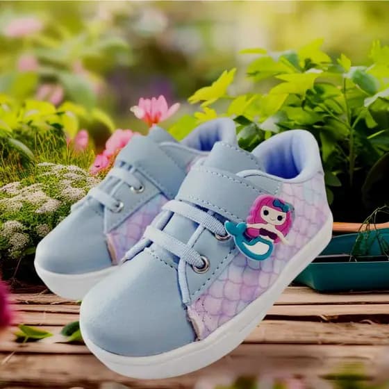 Tênis Infantil Menina  Casual Confortável Moda Blogueira Estiloso