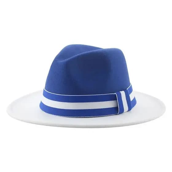 Chapéu Panamá Fedora Feminino Cinto De Vintage Fashion Tie Dyed Felt Jazz