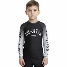 Camisa Térmica Rash Guard  Infantil Masculina Gorila Jiu Jitsu Manga Longa