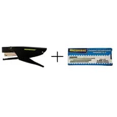 Kit Grampeador Alicate P/ 25 Folhas Metal + 5.000 Grampos Galvanizados