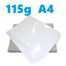 100 Folhas Papel Fotográfico Glossy Alta Qualidade 115g A4