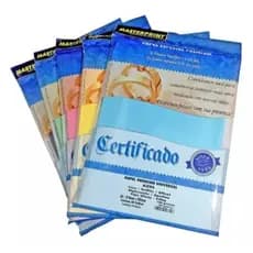 50 Folhas Mix Papel Opaline / Diplomata Offset Colorido 180g A4  - (Todas As Cores)