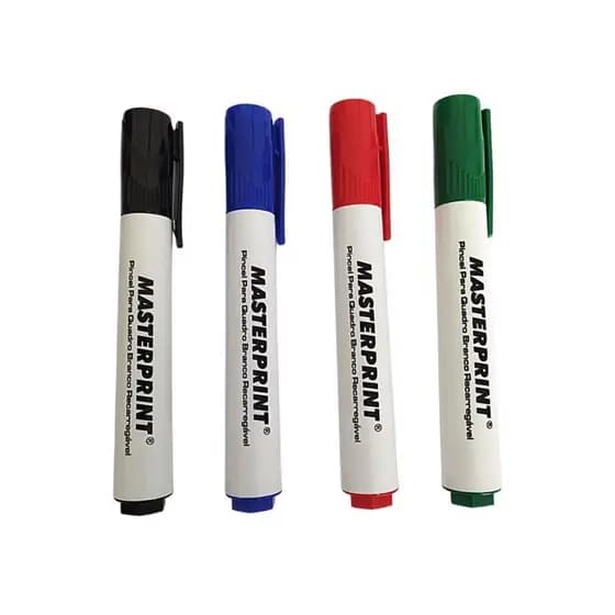 Pincel Marcador Para Quadro Branco Recarregável (Diversas Cores) - Masterprint