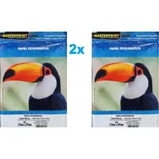 Papel Fotográfico A4 Glossy 115g Premium 100 Folhas Masterprint Foto Prova D´água Brilho Alta Qualidade Brilhante