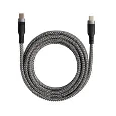 Cabo Usb-c Usb-c 3 Metros 60w Carregamento Rápido Reforçado Cinza