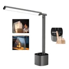 Luminária Mesa Led Ajustável Recarregável Dobrável Alumínio 5000mHa Portátil Casa Office Camping