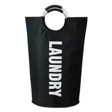 Cesto De Roupas Suja Dobrável Organizador Lavanderia C/ Alça 60 Litros