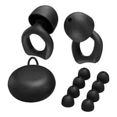 Protetor Auricular Anti Ruído Silicone Reutilizável Dormir Estudo Metrô Show Balada Foco com Estojo