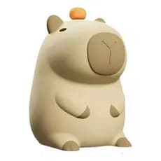 Luminária de Silicone Capivara Capybara Luz Noturna LED Recarregável USB Decoração Quarto Light