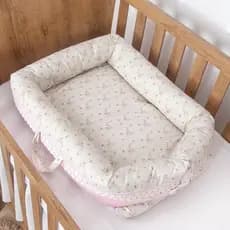 Ninho Bercinho Redutor Luxo Perola Rosa para Bebe
