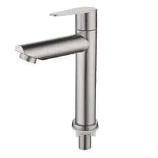 TORNEIRA PARA BANHEIRO BICA ALTA AÇO INOX ESCOVADO AÇO 304