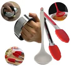 Kit Chef Concha, Pegador e Amassador de alho