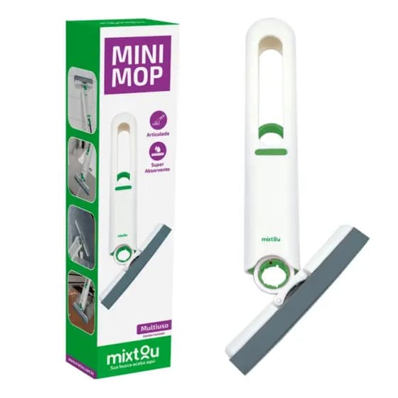Mini Mop Pva Rodo Rodinho Dobravel Magico Lava Seca e Limpa Portatil Flash Limp MOP7674