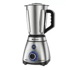 Liquidificador Inox super potente tritura gelo - 800W - 1.5L - 110V ou 220V - Prata
