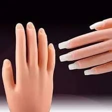 Mão Treino Manicure Unha Acrigel Porcelana Fibra Uv Led