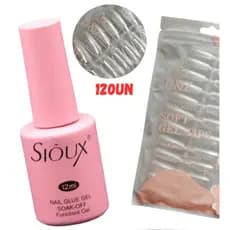 Kit UNHA POSTIÇA SOFT GEL D&Z 120UN  + Cola Gel Base