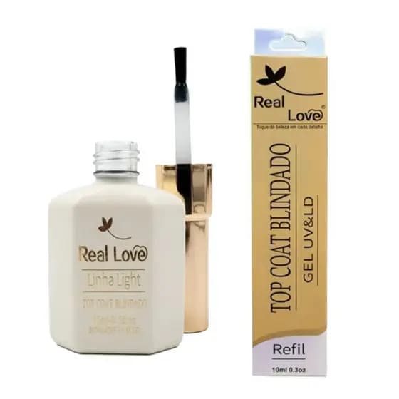 Top Coat Blindado Linha Light 15ml  - Real Love