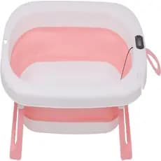 Banheira Retrátil Para Bebê Rosa Com Termômetro Zippy Toys