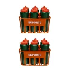 02 Kits C/06 Squeeze Automatica + Cesta Porta Garrafas