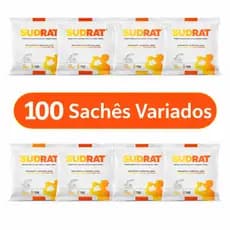 Kit 100 Sudrat 10g SABORES VARIADOS Repositor Isotônico