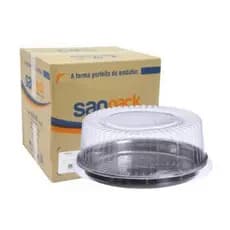 Embalagem para bolos e tortas tampa média caixa com 20 unid S-50