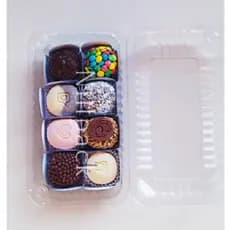 Embalagem Retangular S08 CAIXA com 50 unidades Para Brigadeiros Doces e Salgados