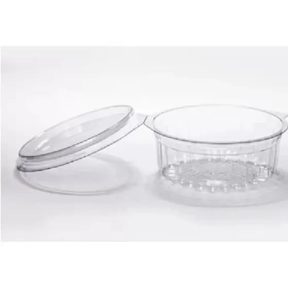 Pote Redondo Cristal com Tampa Articulada 250ml PF742 -  50 unidades
