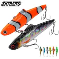 SKYBAITS 1 Pcs VIB Isca De Pesca 86mm/20g Afundando Rattlin Vibração Lipless Dura Fundição Longa Wobblers Pike Bass Equi