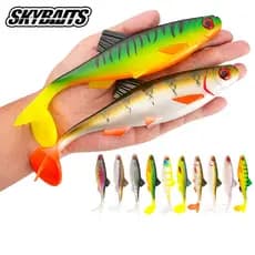SKYBAITS , 1 Peça 24g/56g Isca De Pesca Macia De Silicone , Natação Biônica Realista Olho De Peixe 3D