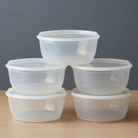 Kit 3 Pote Oval Plástico 3600 ml Microondas e Freezer