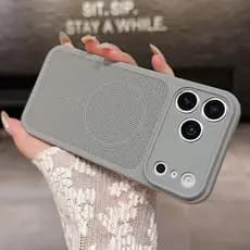 Capa Macia De Telefone TPU Com Dissipação De Calor Respirável Para IPhone 17 16 15 14 13 12 11 Pro Max Traseira