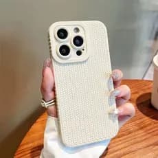 Capa Cor Sólida 3D Tecido Líquido Silicone Macio Caso De Telefone Para iPhone 16 15 14 13 12 11 Pro Max 14 15 Plus