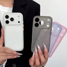 Capa De Telefone Com Dissipação De Calor Em Favo De Mel Respirável Adequada Para IPhone 13 14 15 16 17 Pro Max À Prova D