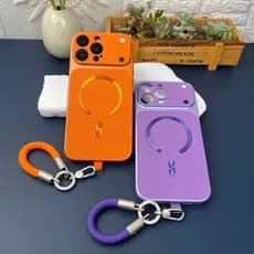 Capa De Telefone Magnética De Couro Com Imitação De Cordão Grátis Adequada Para iPhone 11 12 13 14 15 16 17 Pro Max À Pr