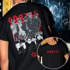 Camisa Cortis kpop 100 algodão fio 30 1 estampa vintage retrô estilo coreano streetwear moda alternativa moderna