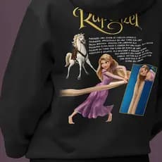 Moletom Rapunzel Filme Desenho Enrolados Blusa De Frio Casaco Em Algodão