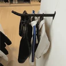 Arara/Cabideiro Fixo Horizontal Para Roupas+Parafusos - O PAR